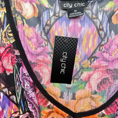 City Chic NWT  Kaftan Aztec Queen Hot Pink