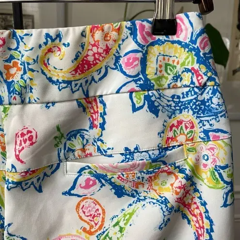 IBKUL Sharon White Multi Pullon Golf Short 6 10”