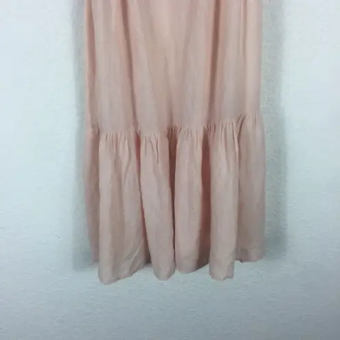 Urban Outfitters  Harper Pink Tiered Lace-Up Babydoll Dress Small