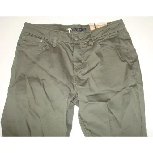 prAna New NWT Womens 6 Kayla Jeans Denim Dark Green Evergreen Stretch 28 X 32