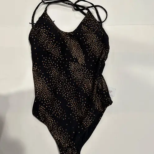 PilyQ Gold Star Metallic Farrah Swimsuit - Size S - New With Tags.