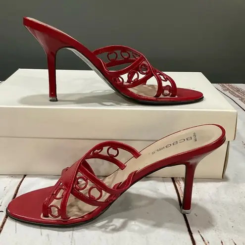 BCBGirls BCBG RED LEATHER PUMPS