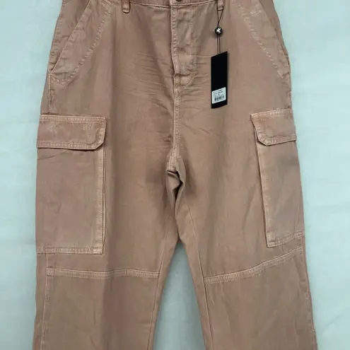 One Teaspoon sz 33 16 FREE PEOPLE  Cargo Motion Jeans Peach Pink 100% Cotton Pant