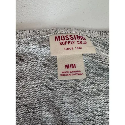 Mossimo Supply Co Gray Knit Sweater Lace Inset Women’s M Sheer Layered Size M