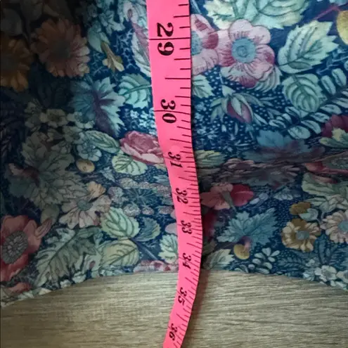 Selkie The Mayfair Puff Dress in the Secret Garden print Blue Size XS