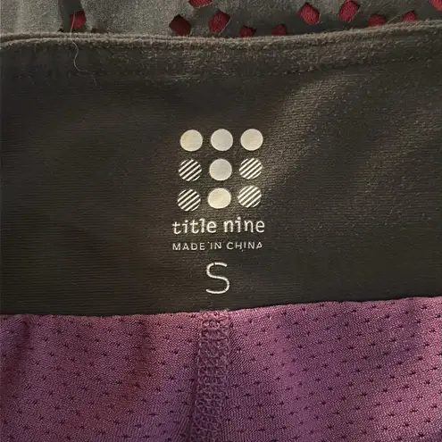 Title Nine Title Nine Nimblene Illusion Skort Gray Pink Laser Cut TN-150977 Size Small