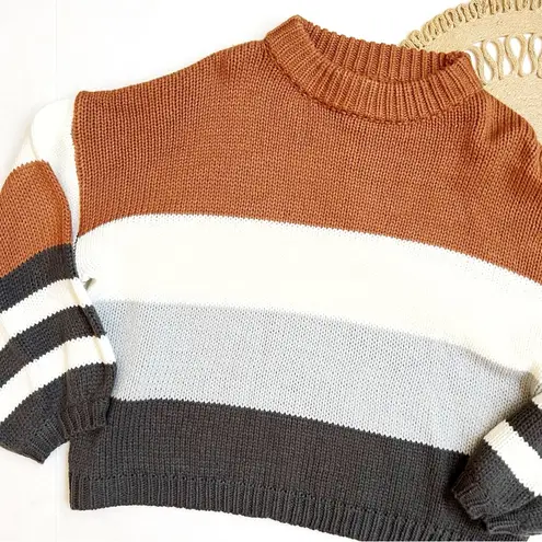 ee:some Striped Crewneck Sweater