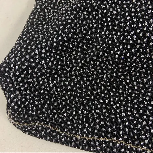 32A/B SM Silver metal sequin handmade bandeau Size M