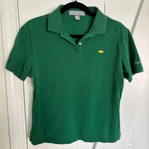 Vintage Masters Collection Green Polo Shirt Ladies Size M