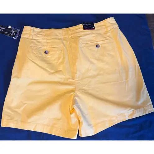 kim rogers BNWT size 14 Women's 7" Tummy Control Shorts - Bright Yellow
