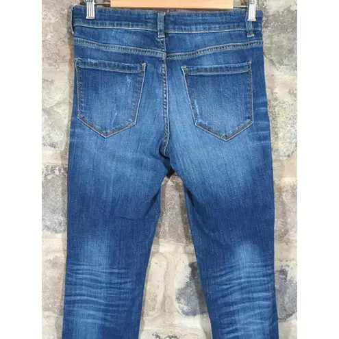 Joe Fresh Jeans Woman's 26/ 2 Blue Slim Low Rise Faded Skinny Y2K Retro