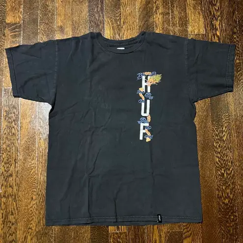 Huf Dragon Tee Shirt Black Size M