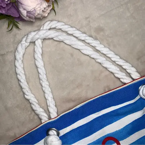 Boutique Large Striped Nautical Beach Bag