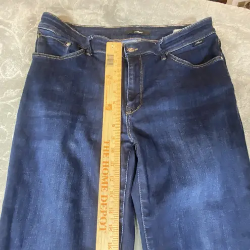 Mavi Molly Mid Rise Classic Boot Cut Jeans Women's 34" Waist Dark Blue Denim 14 Size 14P