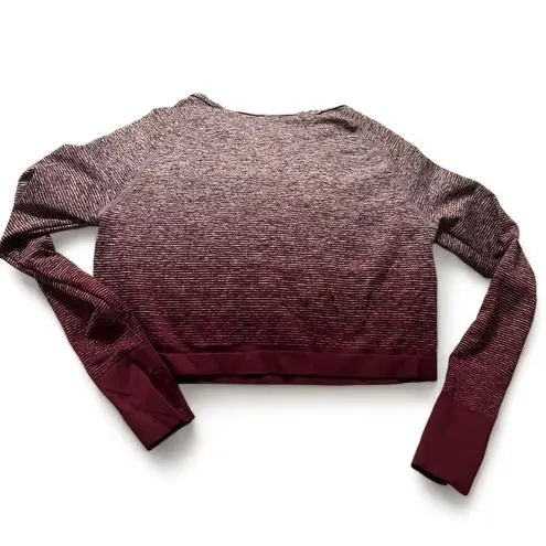 Boom Boom Jeans long sleeved gradient colors cropped workout top size L/XL