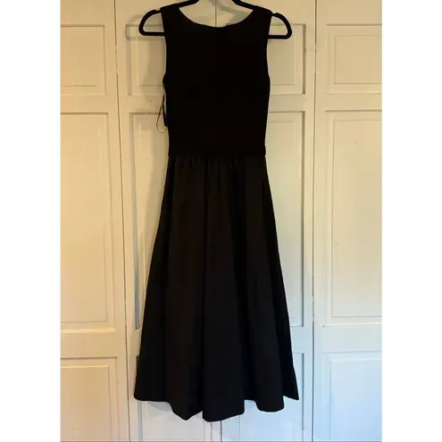 Taylor NWT black two for sweater top midi dress xs