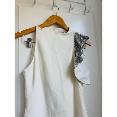 Black Halo Pabla Sequences Sleeve Mini Dress Glam Prom Engagement Size 2