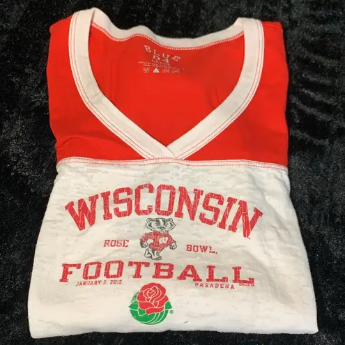 Blue 84 Women’s  Wisconsin Badger 2012 Rose Bowl Commemorative T-Shirt Size Large