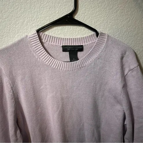 Bloomingdale’s The Men’s Store Lavender Cotton Sweater MEDIUM Purple