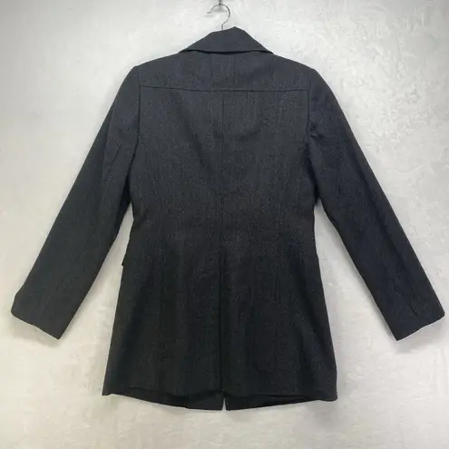 United Colors Of Benetton Made in Italy Of Benetton Coat womens 40 Pure wool Button Front Jacket Vtg flaw