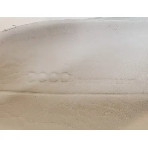 Ecco EUC Women’s Runner Sneakers Leather Light Blue Size 11 Wide EU 42 Inserts