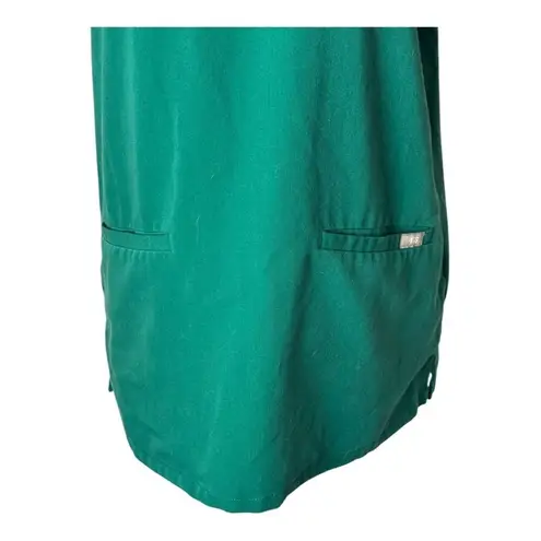 FIGS Shirt Women Small Green Casma Three Pocket Scrub Top Medical Nurse Doctor