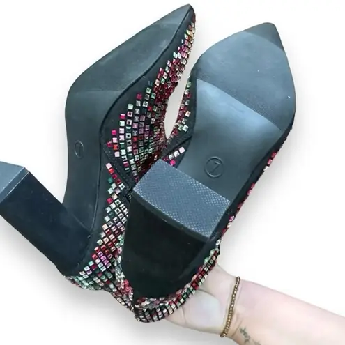 Wild Pair Ingridd multicolored bling dress booties NEW