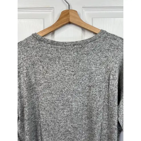 Workshop Republic Clothing WORKSHOP Republic Size XS Heather Grey Pearl Soft Knit Top Athleisure Casual