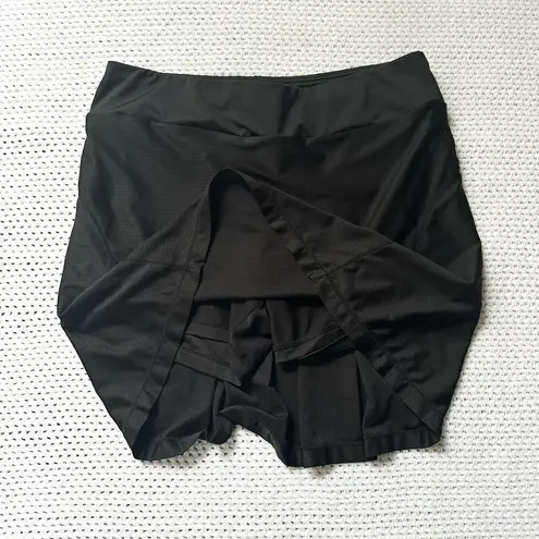 Peter Millar  Black E4 Wicking Athletic Tennis Skort Skirt Built In Shorts Small