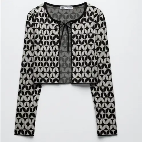 ZARA  Geometric knit Jacquard sweater 1822/049