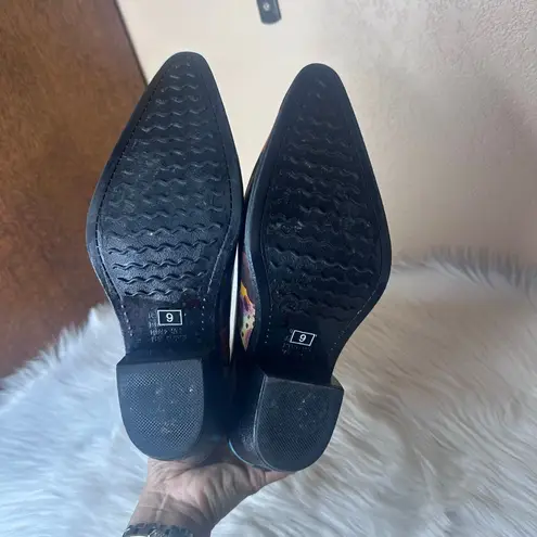 Nomad Yippy - Turquoise Monet Rubber Cowboy Boots Size 9