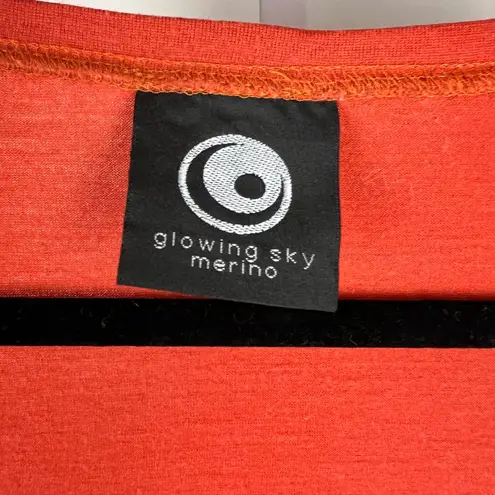 Performance Merino Wool Top Copper Orange 3/4 Sleeve NZ Size 20 (US 16/18)