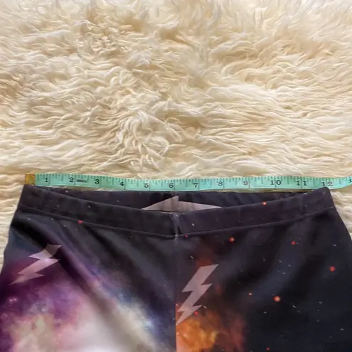 Poetry Funky Lightning Bolt Stretchy Leggings EUC Sz Small Colorful Elastic