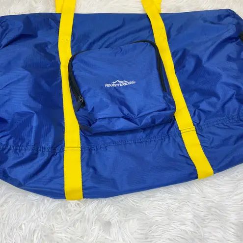 Adventuridge NWT Adventureuridge Blue & Yellow Lightweight Foldable Duffle Bag