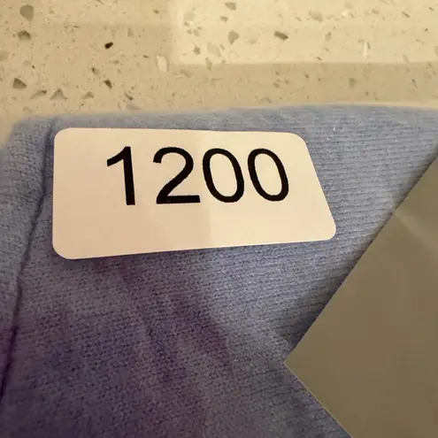 Marled Reunited Clothing Knit Cropped Sweater Women's Medium Blue Minimalist