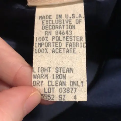 Watters and Watters Mother of the Bride 2 piece suit Blue Size 4