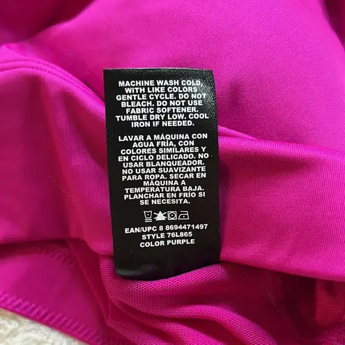 Avia Purple Twist Back Sports Bra Low Impact Size Small