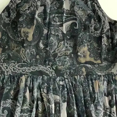 Candalite  Size Large Paisley Print Sleeveless Dress With Lining. New With Tags