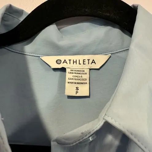 Athleta Blue  oversized poplin button up shirt