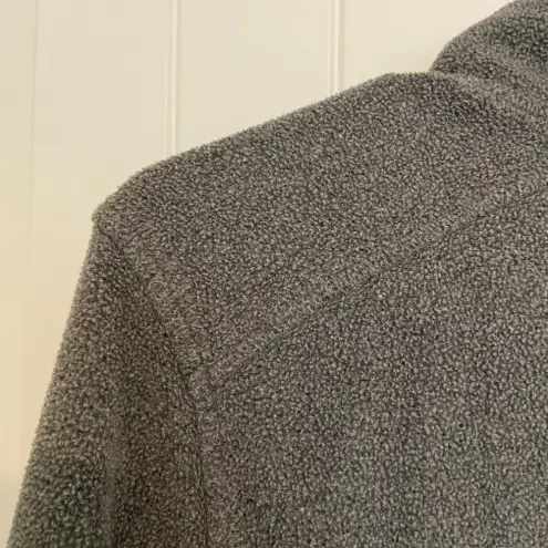 EUC | L.L. Bean women’s gray soft brushed fitness fleece zip jacket — medium