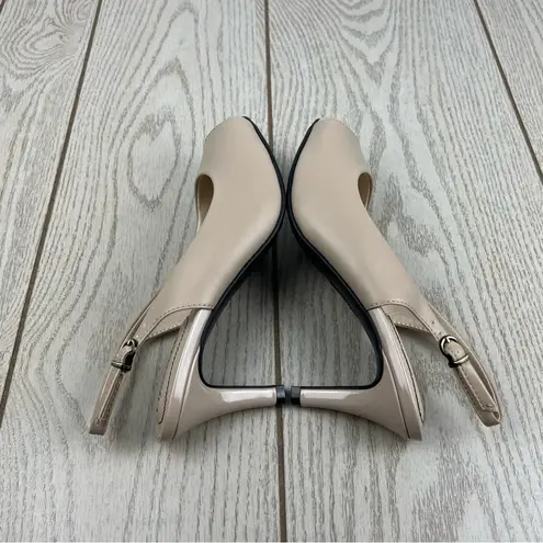 Life Stride Women's Teller Slingback Peep Toe Pumps 7.5W Silky Taupe $70