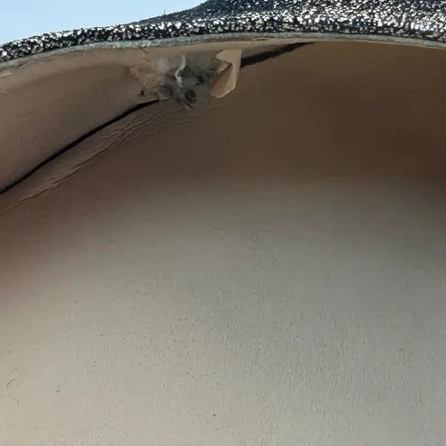 Karl Lagerfeld Paris Metallic Quilted Block Heel Pumps Bronze Gold Size 11