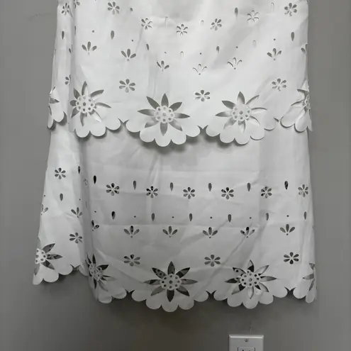 Petal and Pup laser cut floral scalloped maxi dress nwot size small