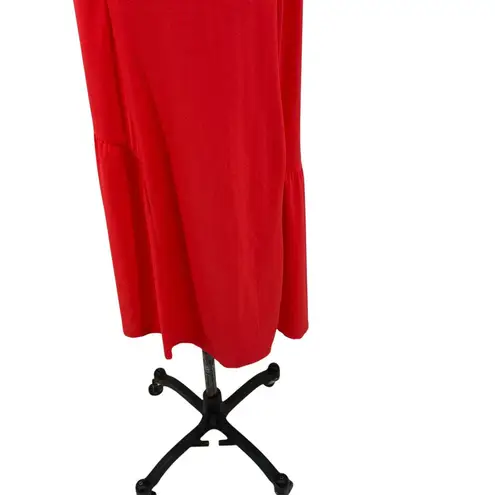 Sweaty Betty Explorer Ace Midi Dress Sleeveless Lightweight Red Size Large