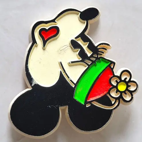 Disney Vintage Minnie Head Plastic Brooch Pin