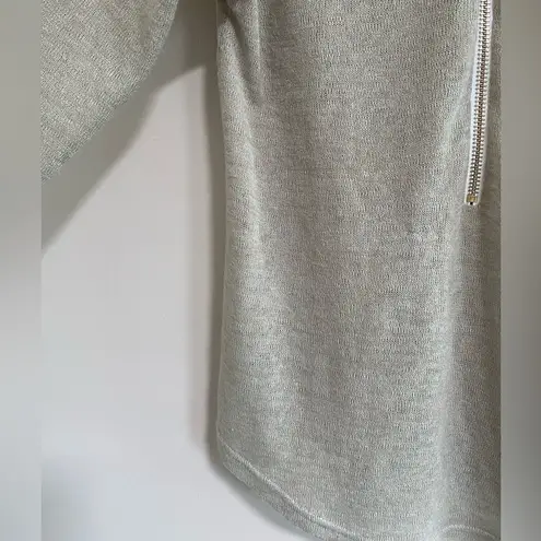 Soft Surroundings Beige Valentina Sweater with Zipper Size Small