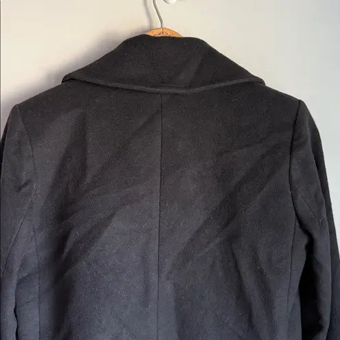 Veronica Beard Yara Velvet Hem Pea Coat 0