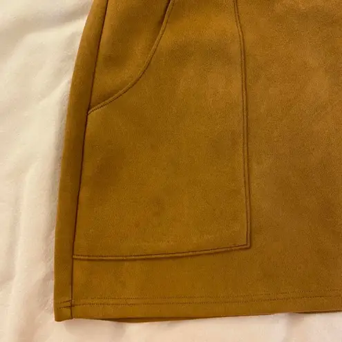 fab'rik Faux Suede Skirt