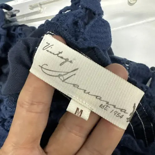 Abercrombie Fitch "Vintage Havana Cornflower Blue Crochet Top Women's Juniors M Size 8