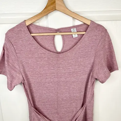 Alternative Women's Pink Tie Waist Jumpsuit Size M Casual Short Sleeve